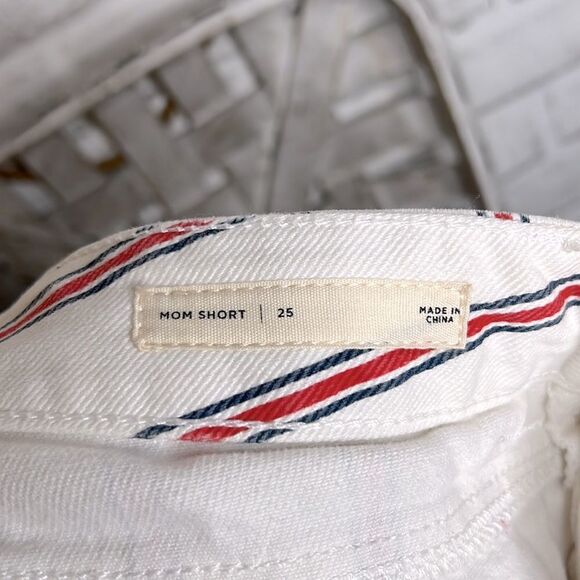 PACSUN Striped Mom Short High Waist Jean Shorts Beach Surf Size 25 - Picture 7 of 8